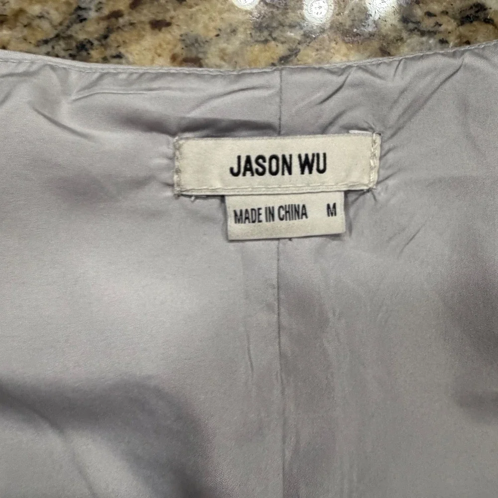 Jason Wu Light Grey Tailored Button Front Waistcoat Vest Women Size M ws